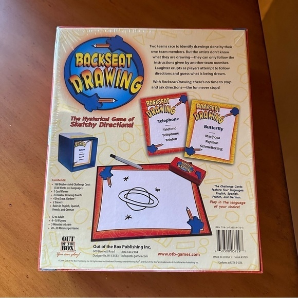 Out of the Box Backseat Drawing Game - Picture 3 of 5